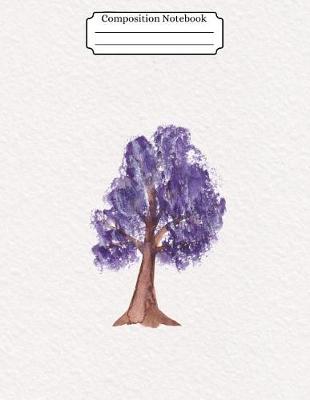 Book cover for Composition Notebook Watercolor Tree Design Vol 16