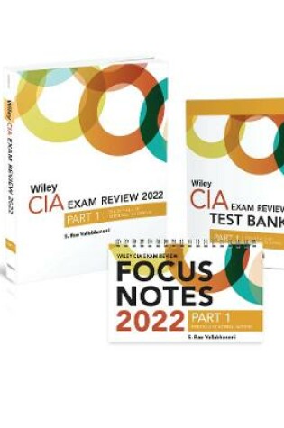 Cover of Wiley CIA 2022 Part 1 – Exam Review + Test Bank + Focus Notes, Essentials of Internal Auditing Set