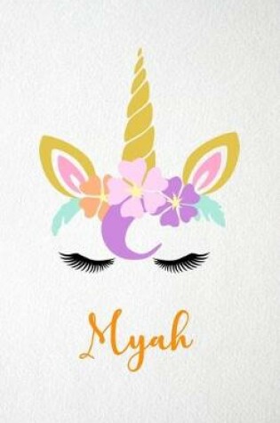 Cover of Myah A5 Lined Notebook 110 Pages