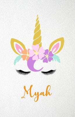 Book cover for Myah A5 Lined Notebook 110 Pages