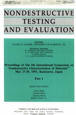 Cover of The 5th International Symposium on Nondestructive Characterization of Materials