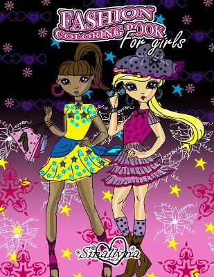 Book cover for Fashion Coloring Book for Girls