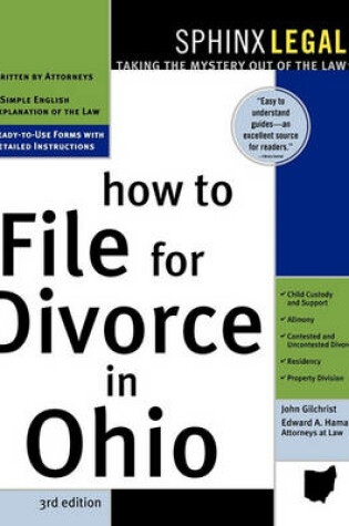 Cover of How to File for Divorce in Ohio, 3e