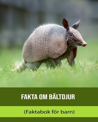 Book cover for Fakta om Bältdjur (Faktabok för barn)