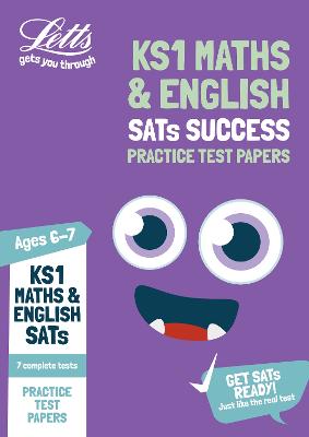 Book cover for KS1 Maths and English SATs Practice Test Papers