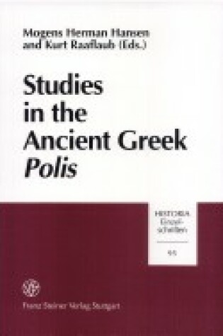 Cover of Studies in the Ancient Greek Polis Studies in the Ancient Greek Polis