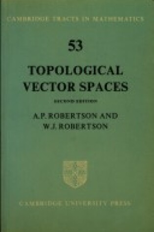 Cover of Topological Vector Spaces