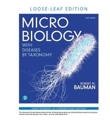 Book cover for Microbiology with Diseases by Taxonomy, Loose-Leaf Plus Mastering Microbiology with Pearson Etext -- Access Card Package