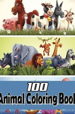 Cover of 100 Animal Coloring Book