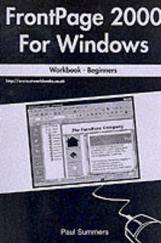 Cover of FrontPage 2000 for Windows Workbook