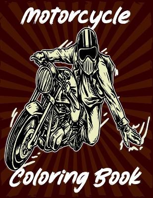 Book cover for MotorCycle Coloring Book