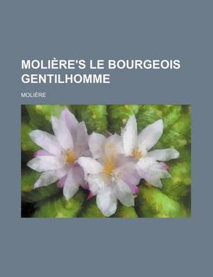 Book cover for Moliere's Le Bourgeois Gentilhomme