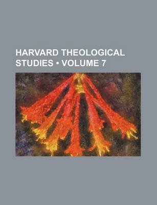 Book cover for Harvard Theological Studies (Volume 7)