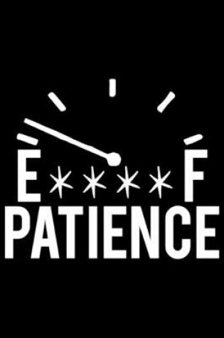 Cover of Empty Patience, humor, funny, quote, attitude, fun.