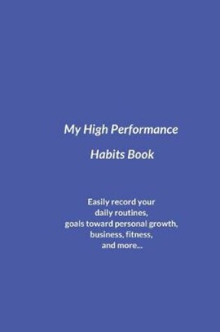 Cover of My High Performance Habits Book