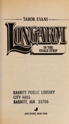 Cover of Longarm 141: Osage