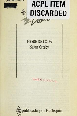 Cover of Fiebre de Boda