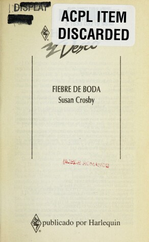Book cover for Fiebre de Boda