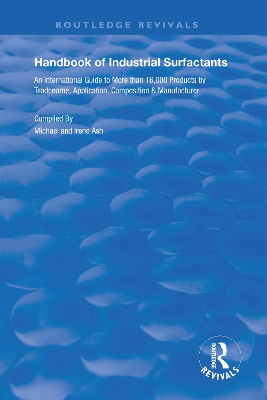 Book cover for Handbook of Industrial Surfactants