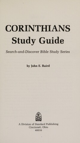 Book cover for Corinthians Study Guide