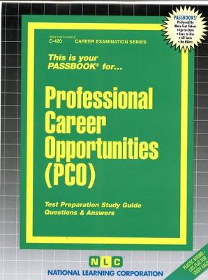 Book cover for Professional Career Opportunities (PCO)