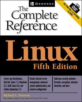 Book cover for Linux: The Complete Reference, Fifth Edition (Red Hat 7.3 DVD Included)