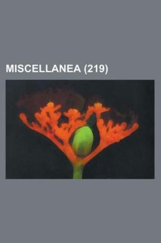 Cover of Miscellanea (219)