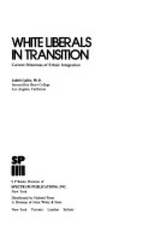 Cover of White Liberals in Transition