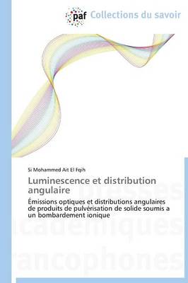 Book cover for Luminescence Et Distribution Angulaire