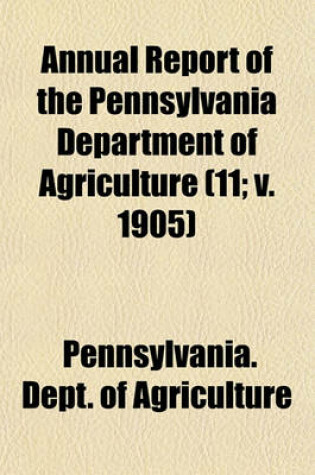 Cover of Annual Report Volume 11; V. 1905