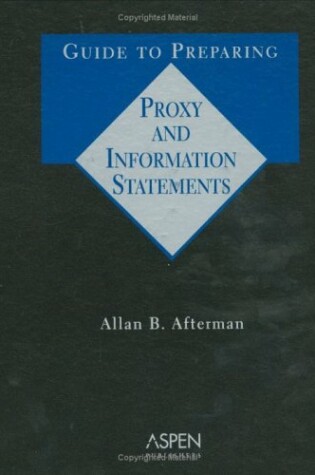 Cover of Guide to Preparing Proxy and Information Statements