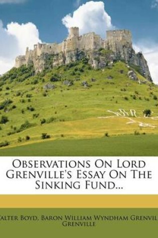 Cover of Observations on Lord Grenville's Essay on the Sinking Fund...