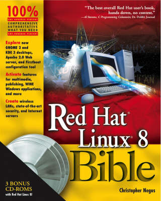 Book cover for Red Hat Linux 8 Bible