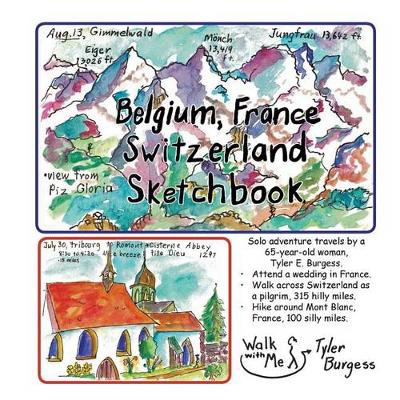 Book cover for Belgium, France, Switzerland trip; a Sketchbook Diary 2016