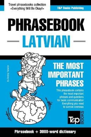 Cover of English-Latvian phrasebook & 3000-word topical vocabulary