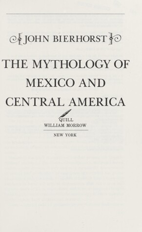 Book cover for The Mythology of Mexico and Central America