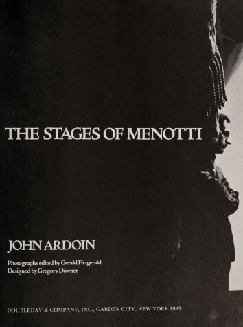 Book cover for Stages of Menotti