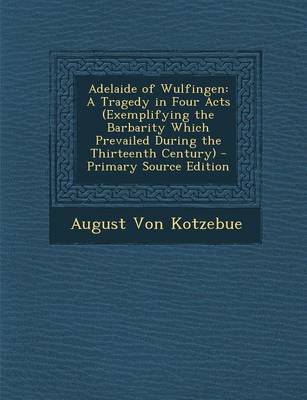 Book cover for Adelaide of Wulfingen