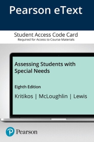 Cover of Assessing Students with Special Needs, Enhanced Pearson eText - Access Card