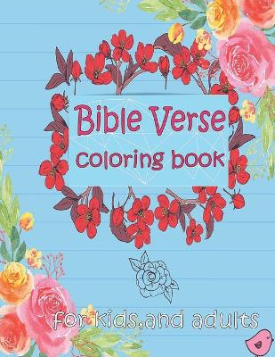 Book cover for Bible Verse Coloring Book For Kids And Adults