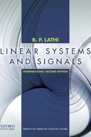 Cover of Linear Systems and Signals