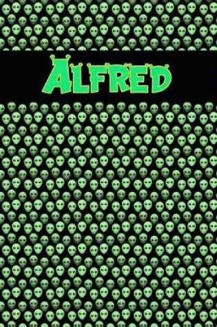 Cover of 120 Page Handwriting Practice Book with Green Alien Cover Alfred