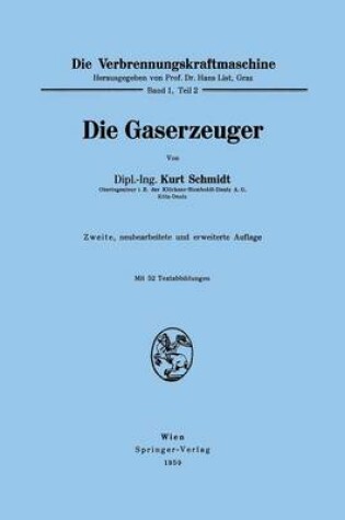 Cover of Die Gaserzeuger