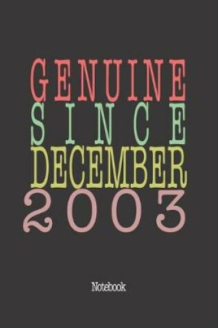 Cover of Genuine Since December 2003