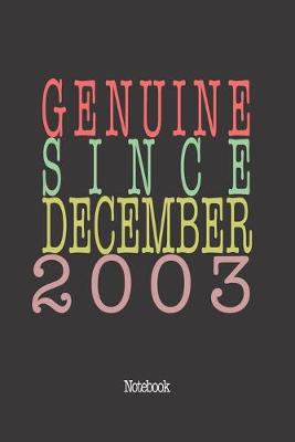 Book cover for Genuine Since December 2003