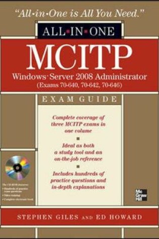 Cover of MCITP Windows Server 2008 Administrator All-in-one Exam Guide