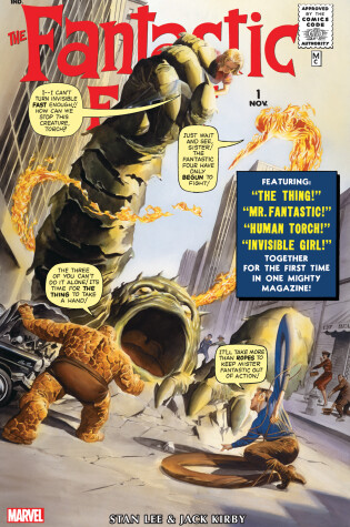 Cover of THE FANTASTIC FOUR OMNIBUS VOL. 1 ALEX ROSS COVER [NEW PRINTING 3]