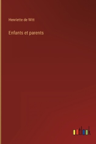 Cover of Enfants et parents