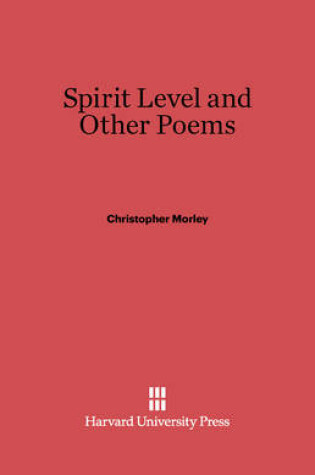 Cover of Spirit Level and Other Poems