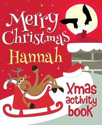 Book cover for Merry Christmas Hannah - Xmas Activity Book